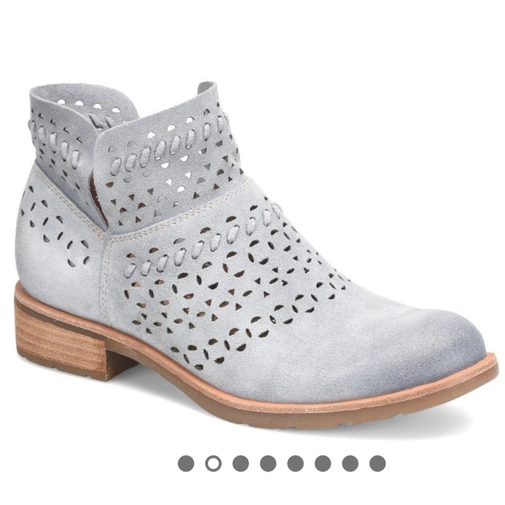 Sofft chambray suede booties